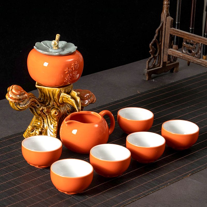【汀和大福】時來運轉/柿事如意靈芝自動茶具